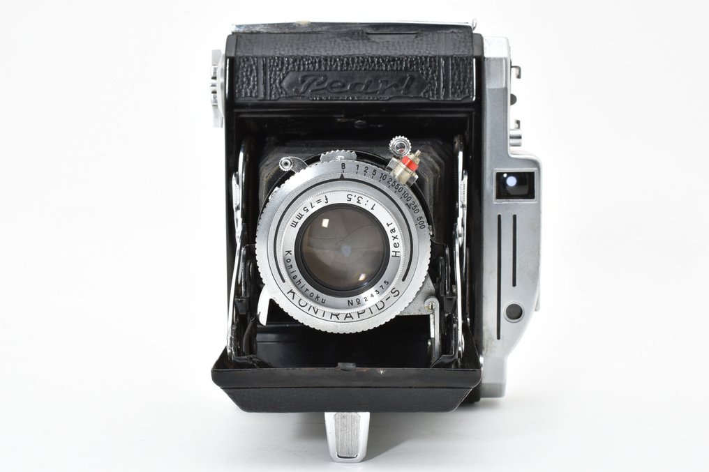 Konica Pearl II 6x4.5 Hexar 4.5/75mm Φωτογραφική μηχανή με τηλέμετρο (χωρίς τιμή ασφαλείας) #2.1