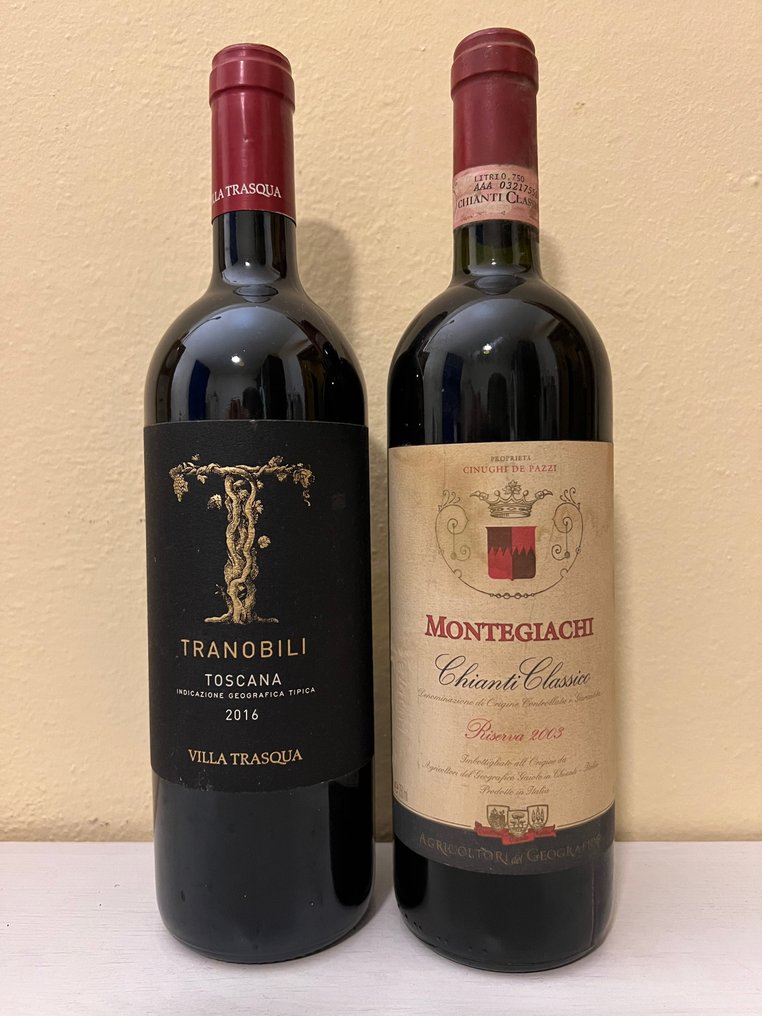 Villa Trasqua: Montegiachi Riserva Chianti Classico 2003, Tranobili 2016 x3 - Chianti Classico, Tuscany - 4 Bottles (0.75L) #4.3