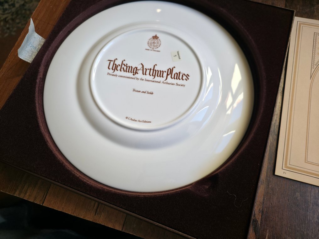 Royal Worcester - Plato (6) - Porcelana, Oro #2.1