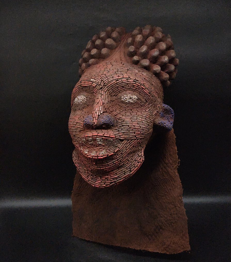 华丽的面具头盔 - Bamileke - 喀麥隆  (沒有保留價) #1.0