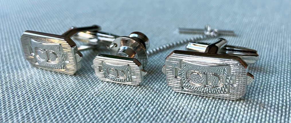 Christian Dior - Metal - Gemelos - Pin de corbata CD sin reserva #2.1