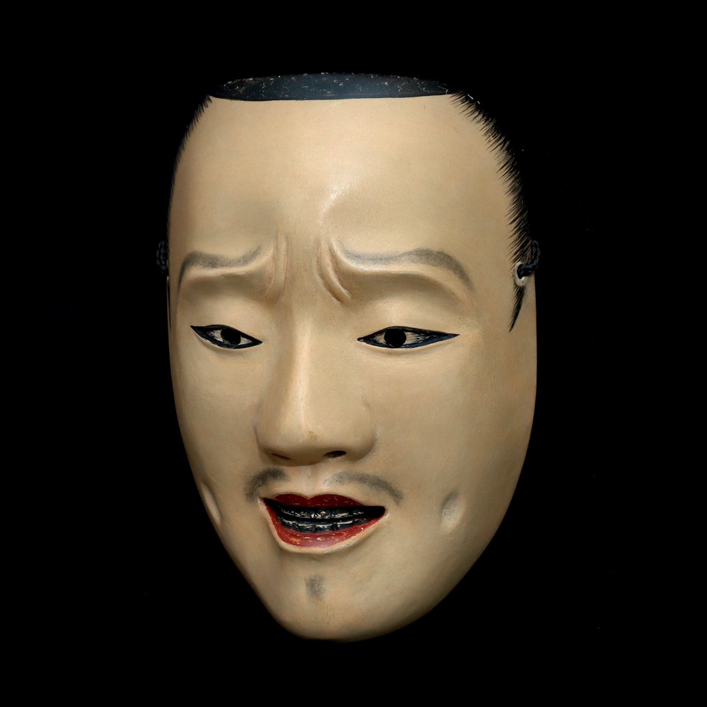 Noh maske - Tre - (Signed) Waka-Otoko 若男 #1.0
