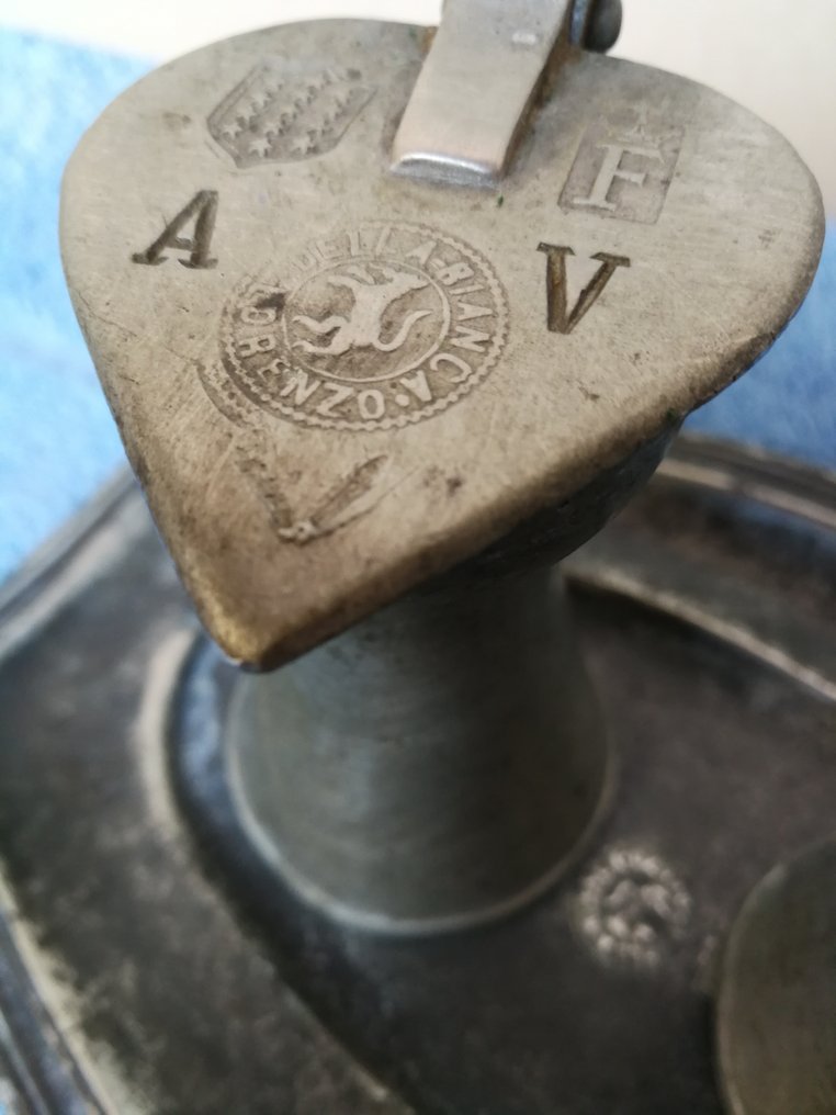 Juego de vinagrera y aceitera - peltro #4.3