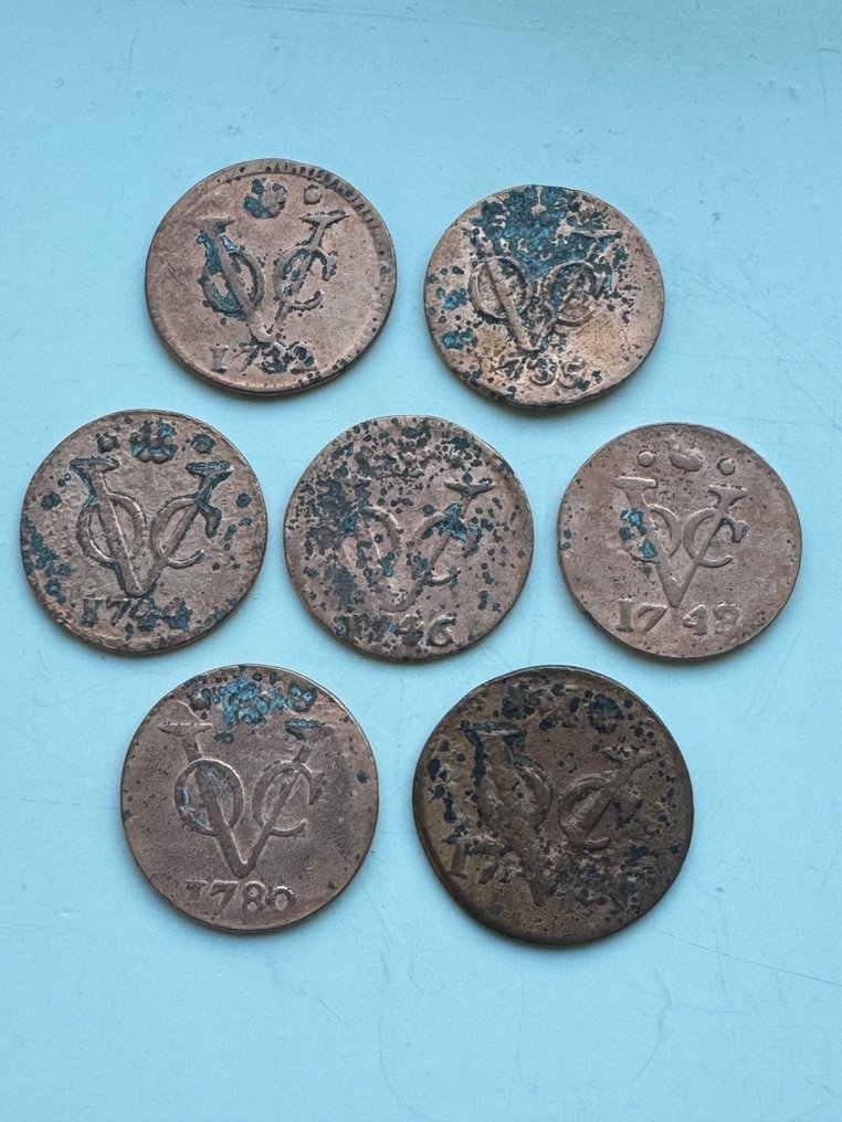 荷属东印度群岛. voc duit 1732 / 1786  (没有保留价) #1.0