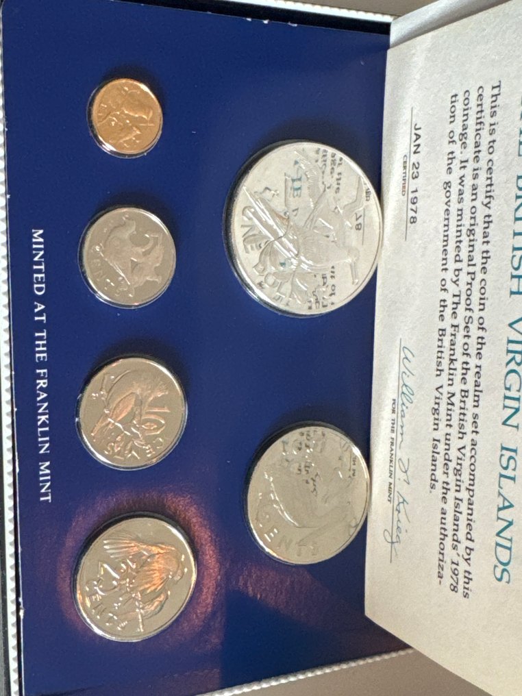 英属维尔京群岛. 1978 KMS Jungferninseln mit CoA und BOX  (没有保留价) #1.0