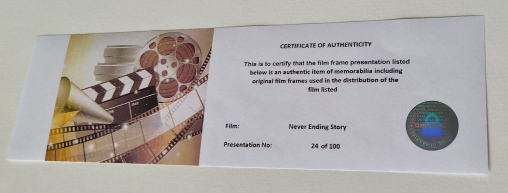 The NeverEnding Story - Framed Film Cell Display with COA #2.1