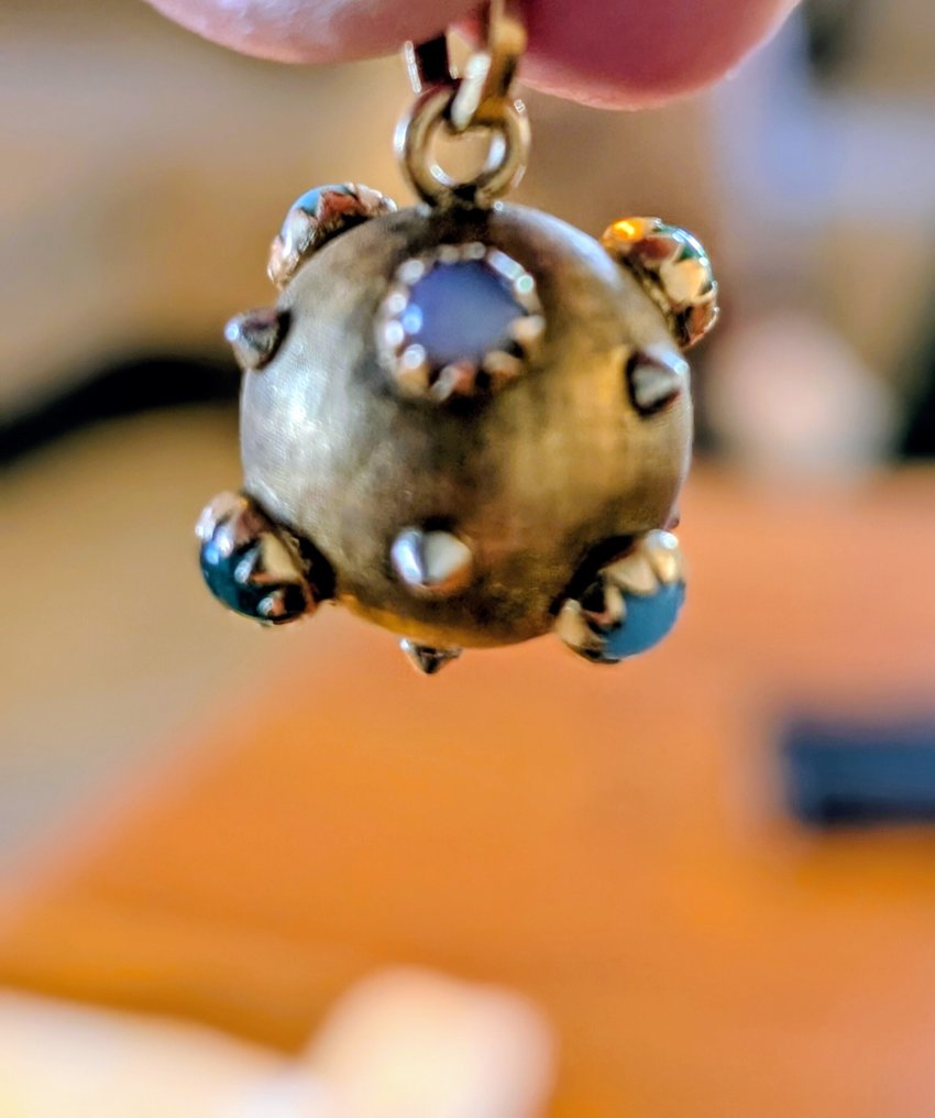 Pendentif - 18 carats Or jaune Turquoise - Turquoise #1.0