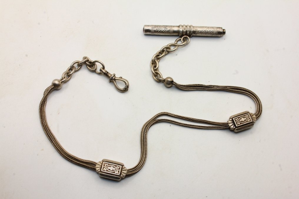 Catena argento orologio Napoleone III 1850 - 1850-1900 #2.1