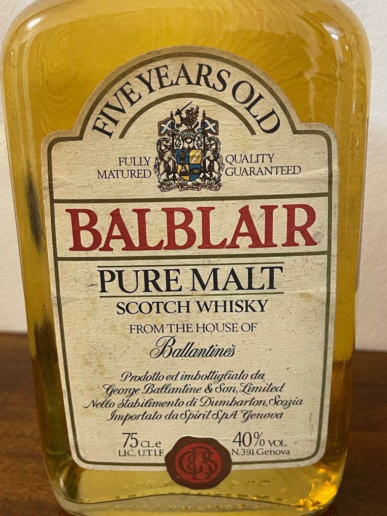 Balblair 5yo Pure Malt b. 1980s + Crown Royal 10yo Fine de Luxe b. 1990s  - 75厘升, 70厘升 - 2 瓶 #2.1