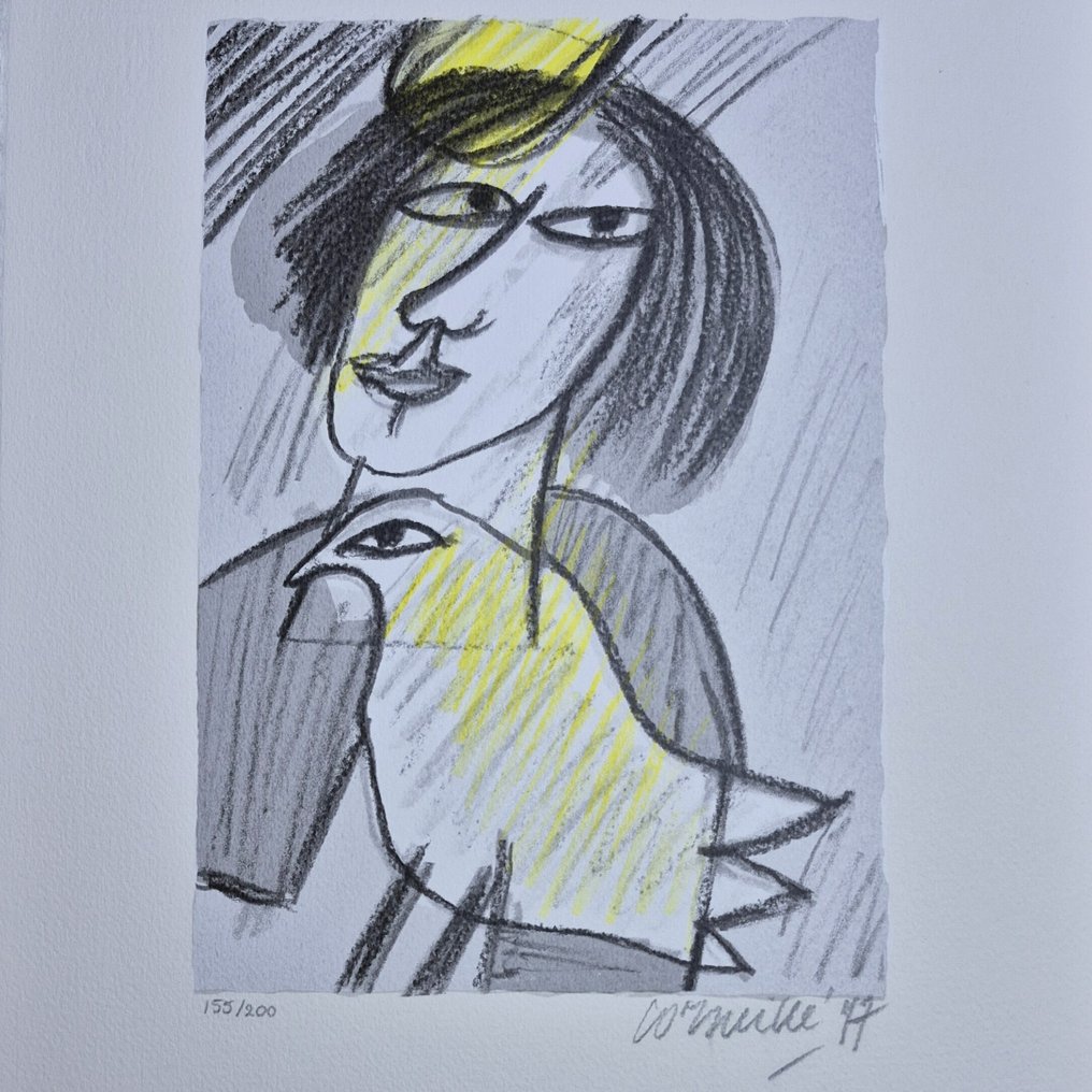 Corneille (1922-2010) - Madame et Oiseau jaune #1.0