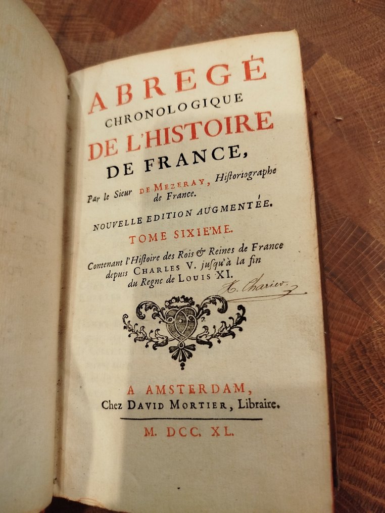 Sieur de Mézeray - Abrégé chronologique de l'histoire de France - 1740 #4.3