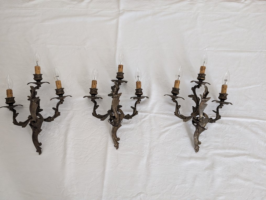 Fali lámpatest (3) - Bronz - Luigi xv #2.1