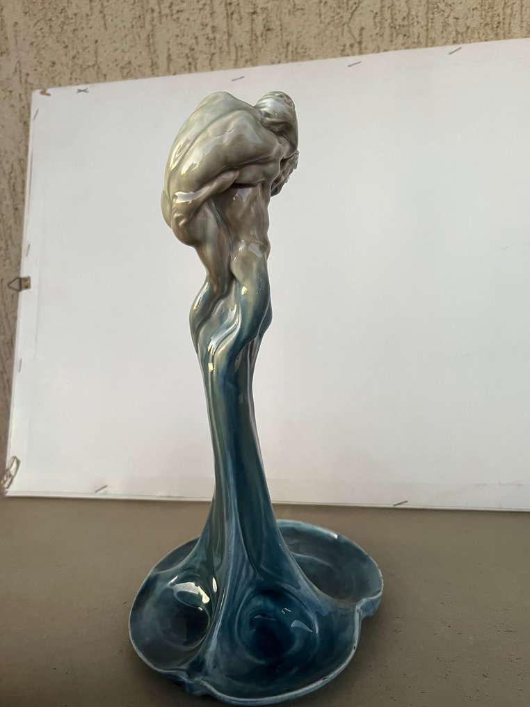 Gebrüder Meinhold - Karl Scharrath - Rzeźba, Fiamma Singola - 29 cm - Porcelana #3.2