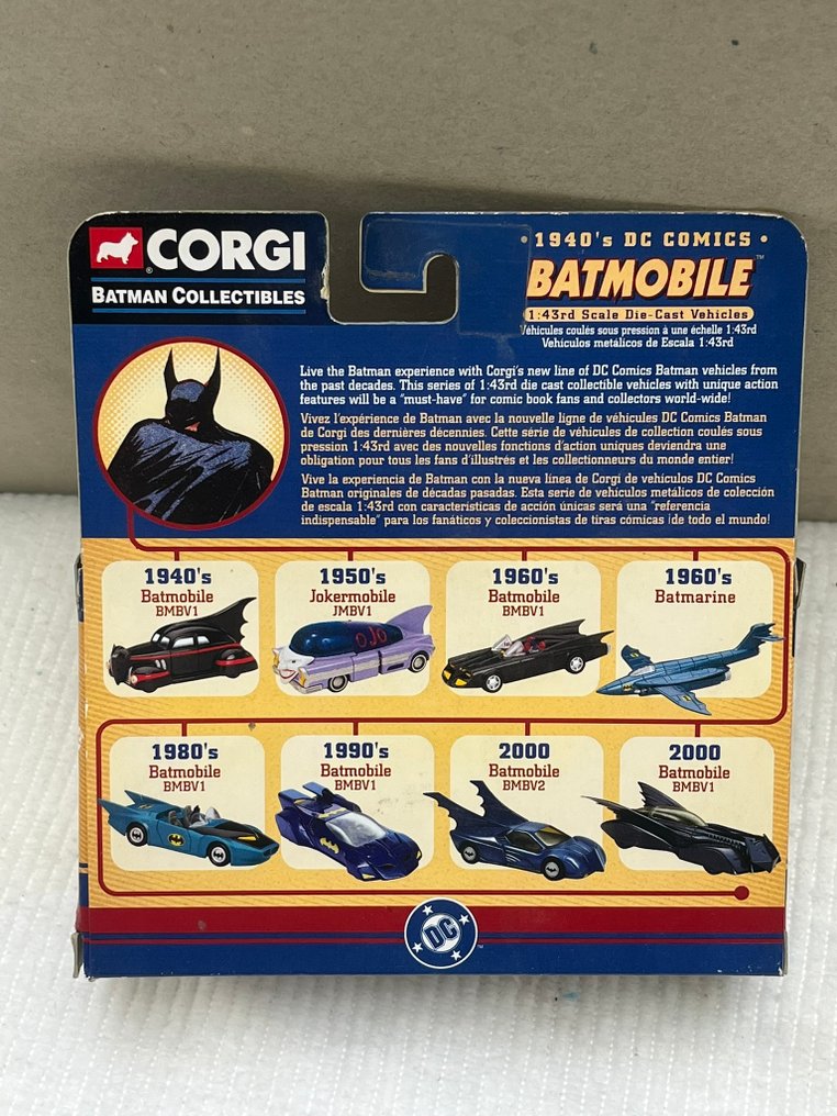 Corgi 1:43 - 模型車 - Corgi Batmobile - 1940年代的DC漫画 #4.3