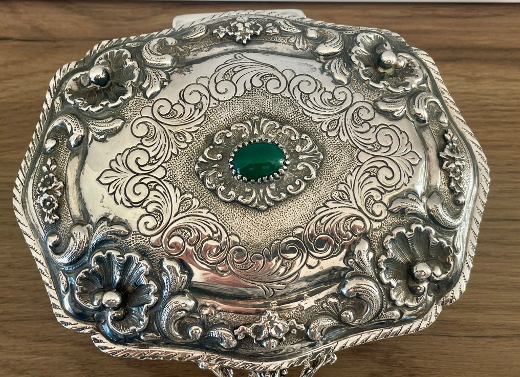 Schatulle - .800 Silber - Silber-Schmuckkästchen 800 #2.1
