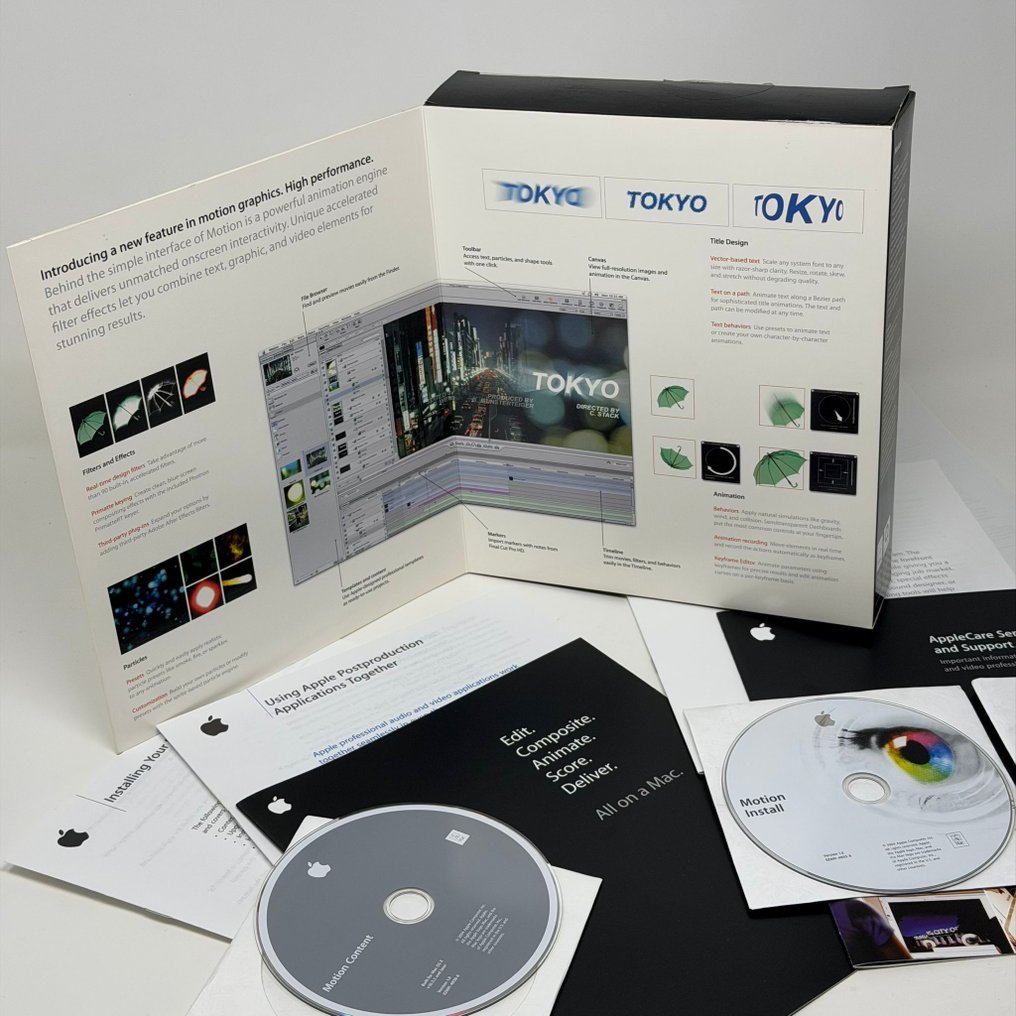 Apple Rare Motion Real-Time Motion Graphics Design 1.0 - M9484Z/A - Computer software - In original box #4.3