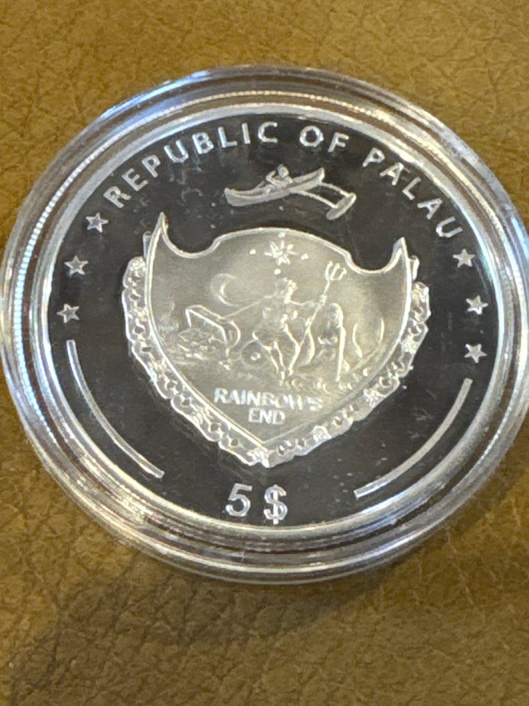 Palau. 5 Dollars 2013 Bugatti Type 35 - 25g (.925) (Sem preço de reserva) #2.1