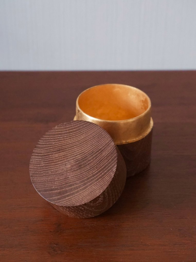 Natsume - Holzener Teekasten mit vergoldetem Inneren - Holz - Holz-Teekästchen #3.2