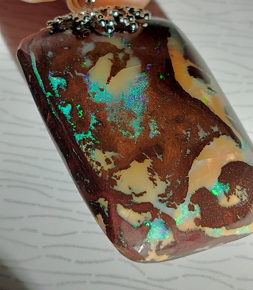 Opal Boulder Koroit freeform - Height: 35 mm - Width: 25 mm- 17 g - (1) #1.0