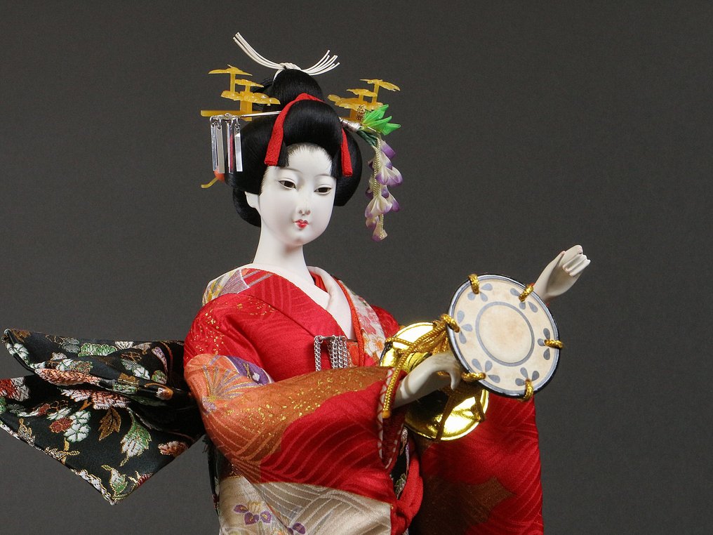 Geisha Doll Holding a Hand Drum - Pop - Japan #1.0