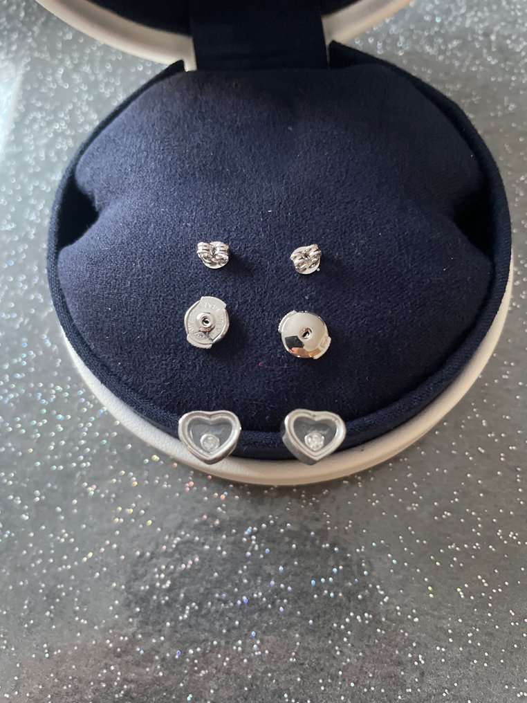 Chopard - Earrings - 18 kt. White gold Diamond (Natural) - Diamond #1.0