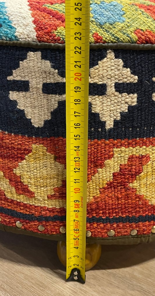 Κελίμ ποεφ - χειροποίητο κελίμ - (αχρησιμοποίητο) - αχρησιμοποίητο - μαλλί - πολύχρωμο κελίμ - - Κιλίμι - 37 cm - 37 cm #3.2