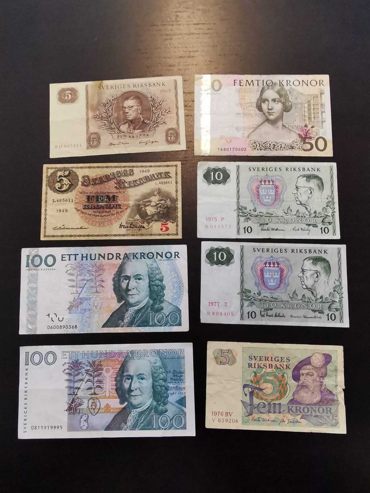 Suécia. - 18 Banknotes - Various Dates  (Sem preço de reserva) #2.1