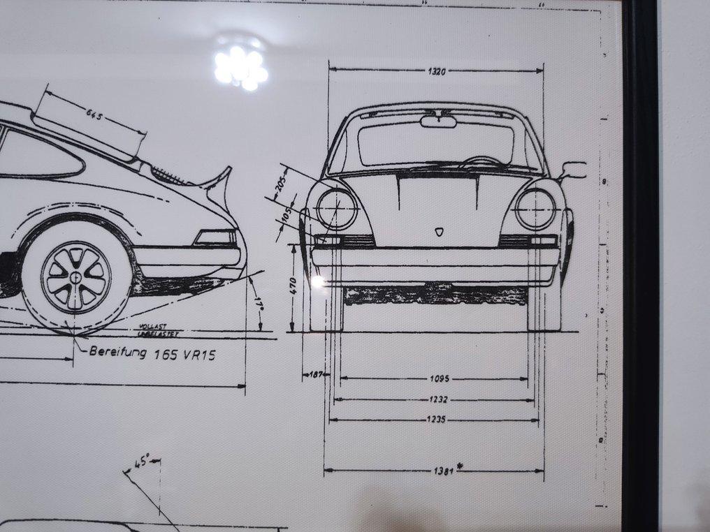 Oficjalny rysunek techniczny - Porsche - 911 - SC #3.2