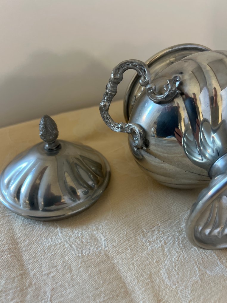 Μπολ ζάχαρης - Peltro - Ζαχαροθήκη σε μπρούντζο. #1.0