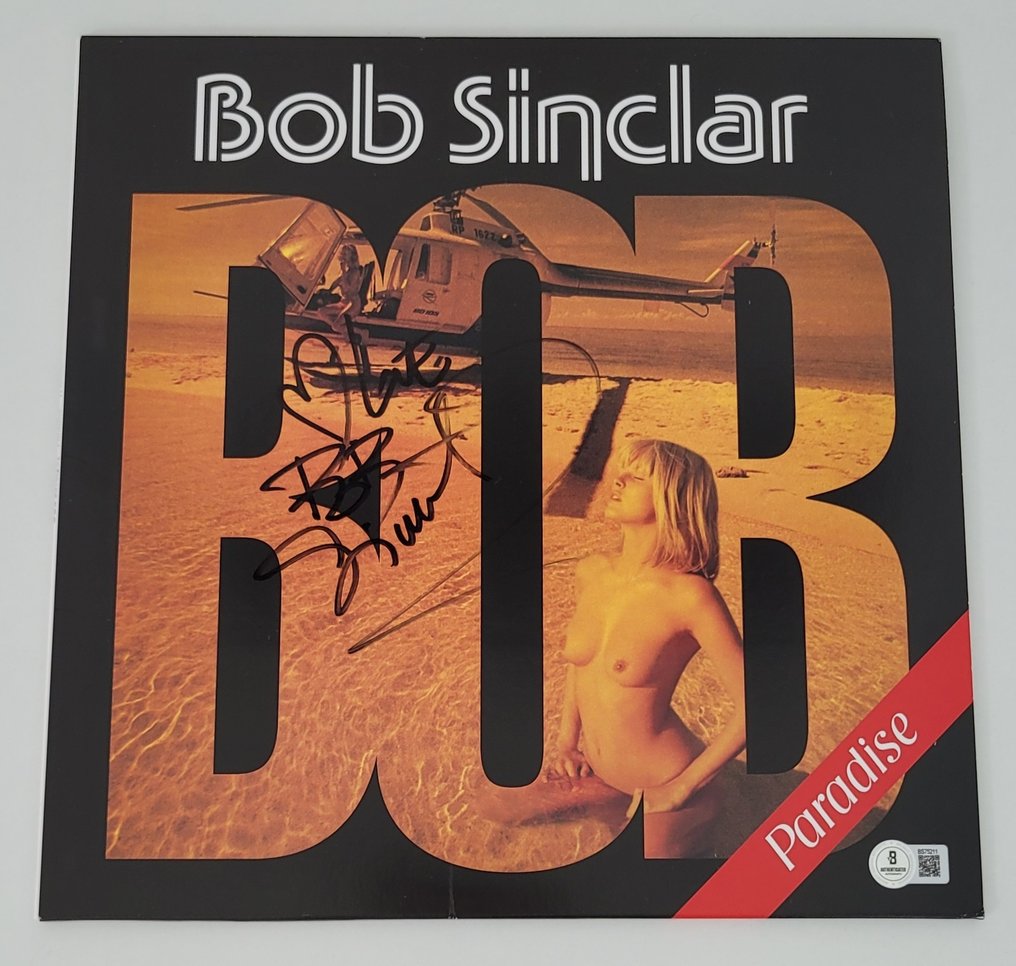 French DJ - Bob Sinclar - Autograph, Vinyl Record Paradise With Beckett COA #1.0