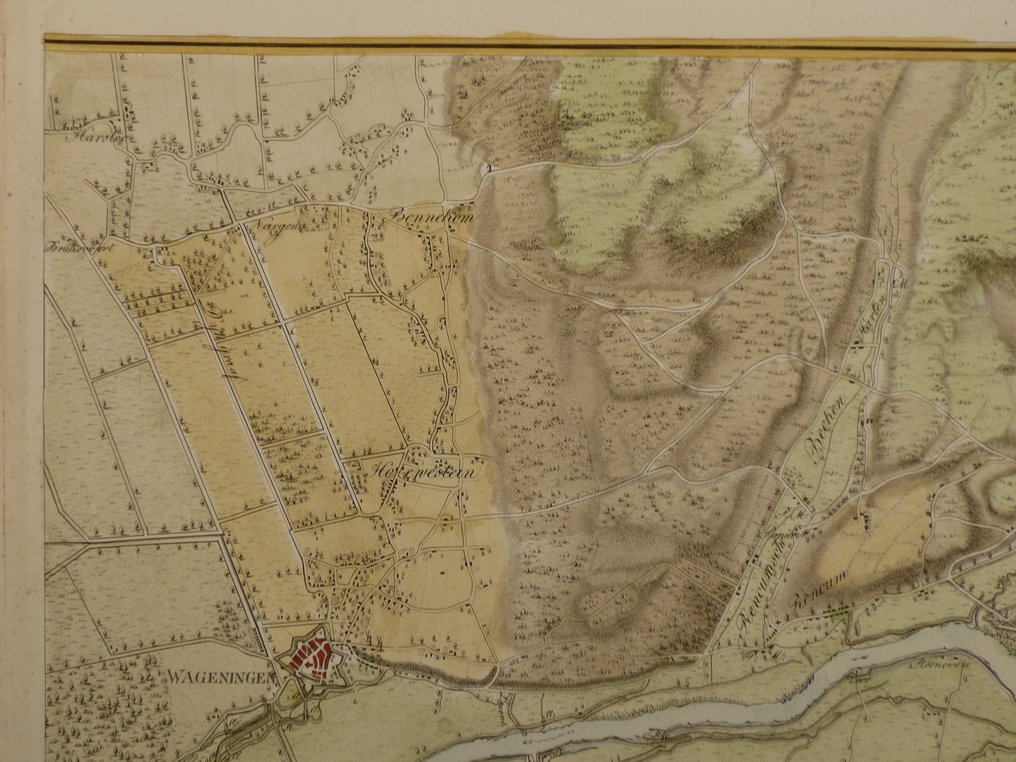 Nederland - Waal / Arnhem / Wageningen / Renkum / Bennekom / Betuwe; Von Wiebeking - Der Nieder-Rhein 2tes Blatt "38" - 1799 #2.1