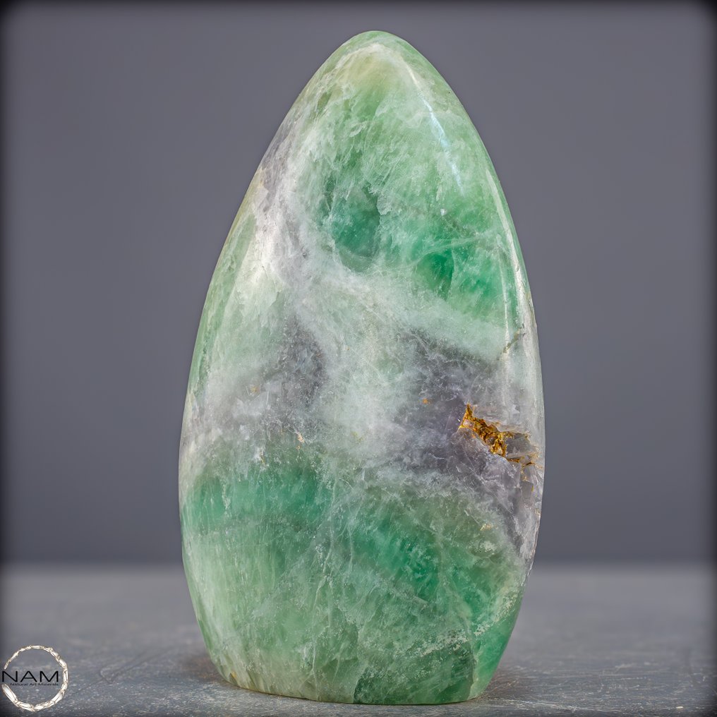 Einzigartige Fluorit-Freiform – Ein Tanz aus Licht und Farbe- 1347.32 g #2.1