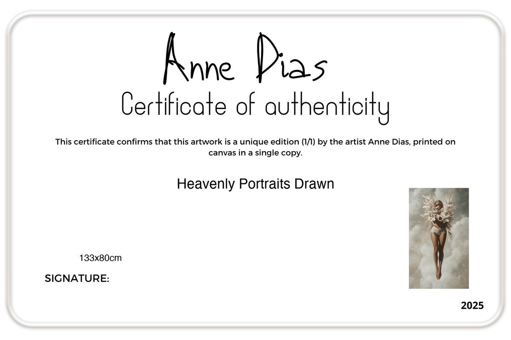Anne Dias (1985) - (XL) Heavenly Portraits Drawn #4.3