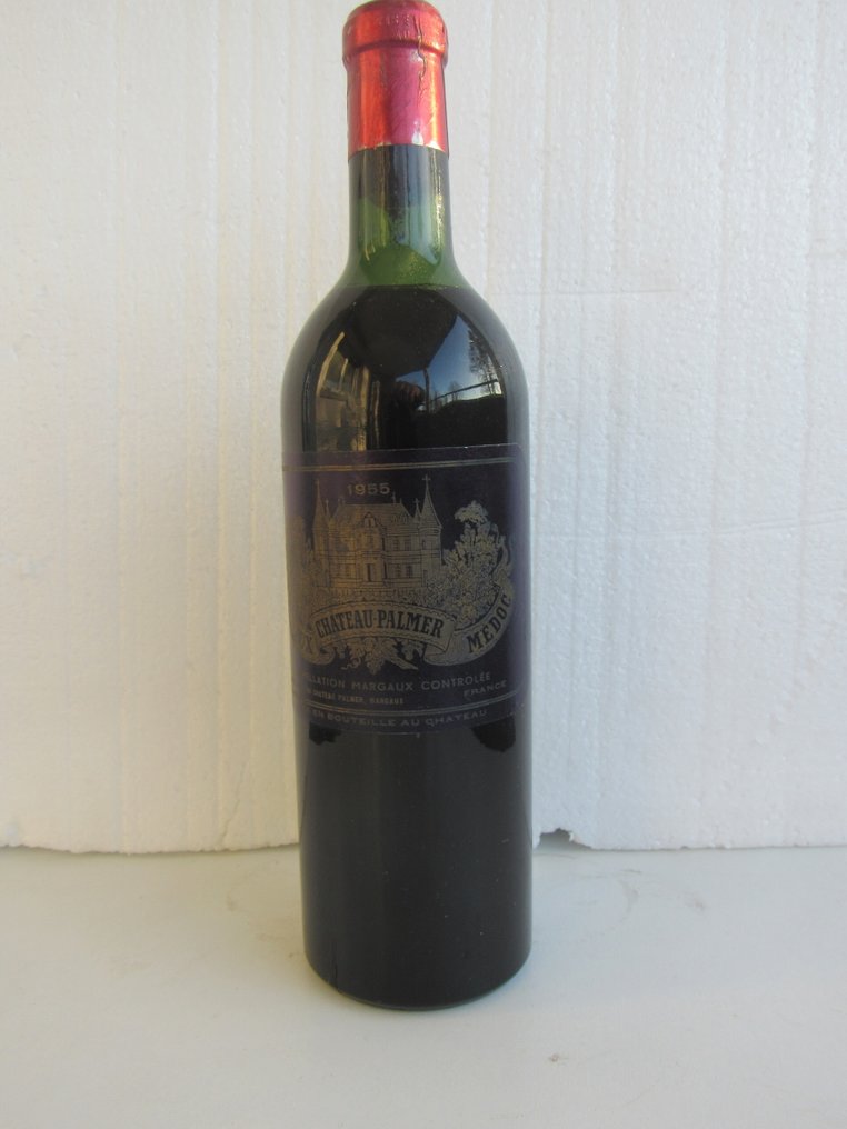 1955 Chateau Palmer - Bordeaux, Margaux 3ème Grand Cru Classé - 1 Flaska (0,75 l) #1.0