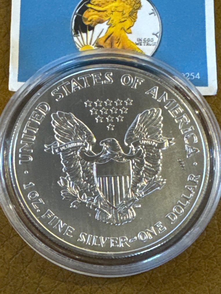 Ηνωμένες Πολιτείες. 1 Dollar 2007  American Eagle - Goldapplikation, 1 Oz (.999) mit CoA  (χωρίς τιμή ασφαλείας) #2.1