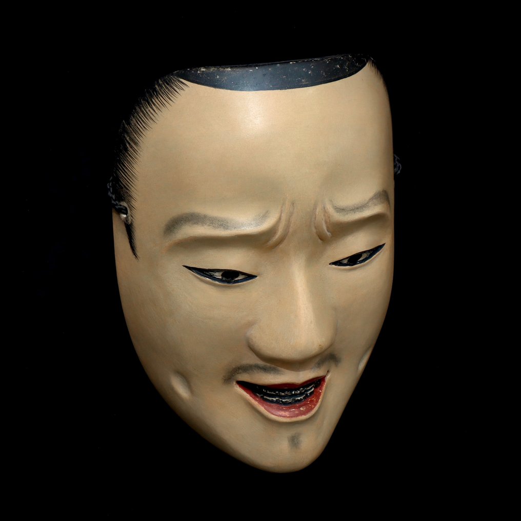 Noh maske - Tre - (Signed) Waka-Otoko 若男 #4.3