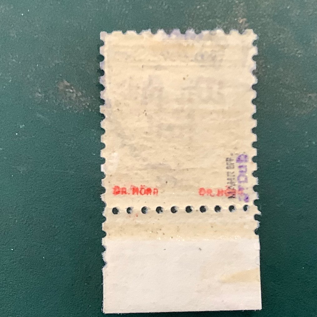 波希米亚和摩拉维亚 1938 - Reichenberg：40赫勒邮票，印有‘我们自由’，照片证书，已发行10枚邮票。 - Michel 16a #3.2