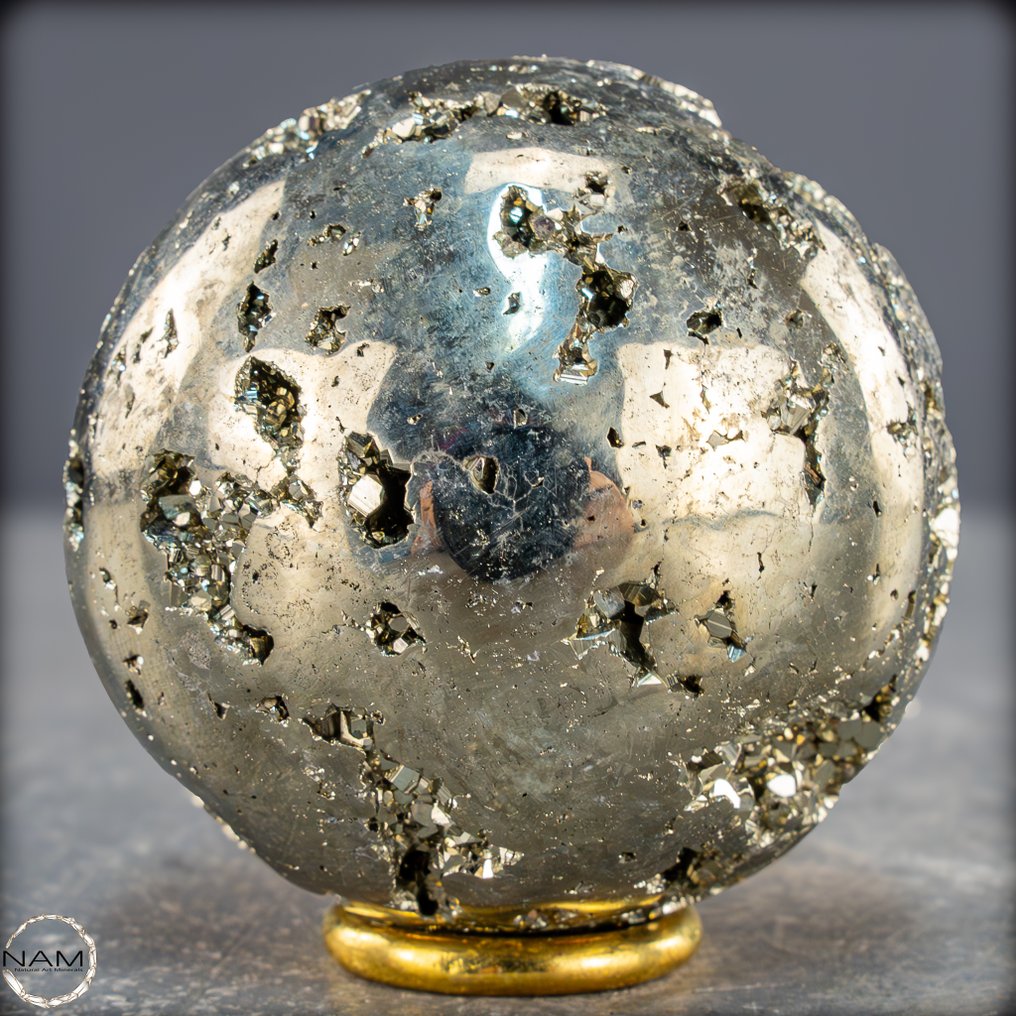 Stralende schat van de aarde Adembenemende pyrietkogel- 508.07 g #1.0