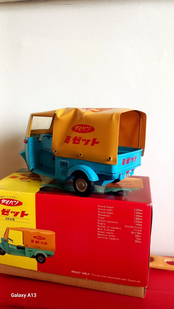 Osaka Tin Toys - Blik legetøjsbiler - Midget DKA - Japan #2.1