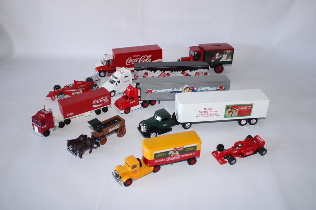 1:43 - Model ciężarówki - 10 verschillende zeldzame  modelauto's van Coca Cola #1.0