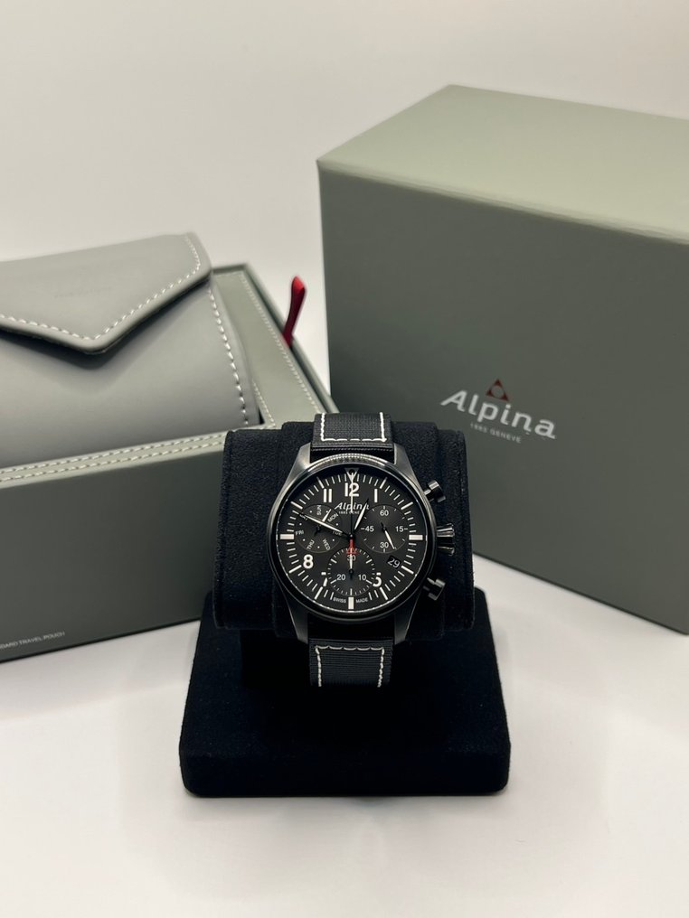Alpina - Startimer Pilot Chronograph - χωρίς τιμή ασφαλείας - AL-371BB4FBS6【NEW】 - Άνδρες - 2019 #3.2