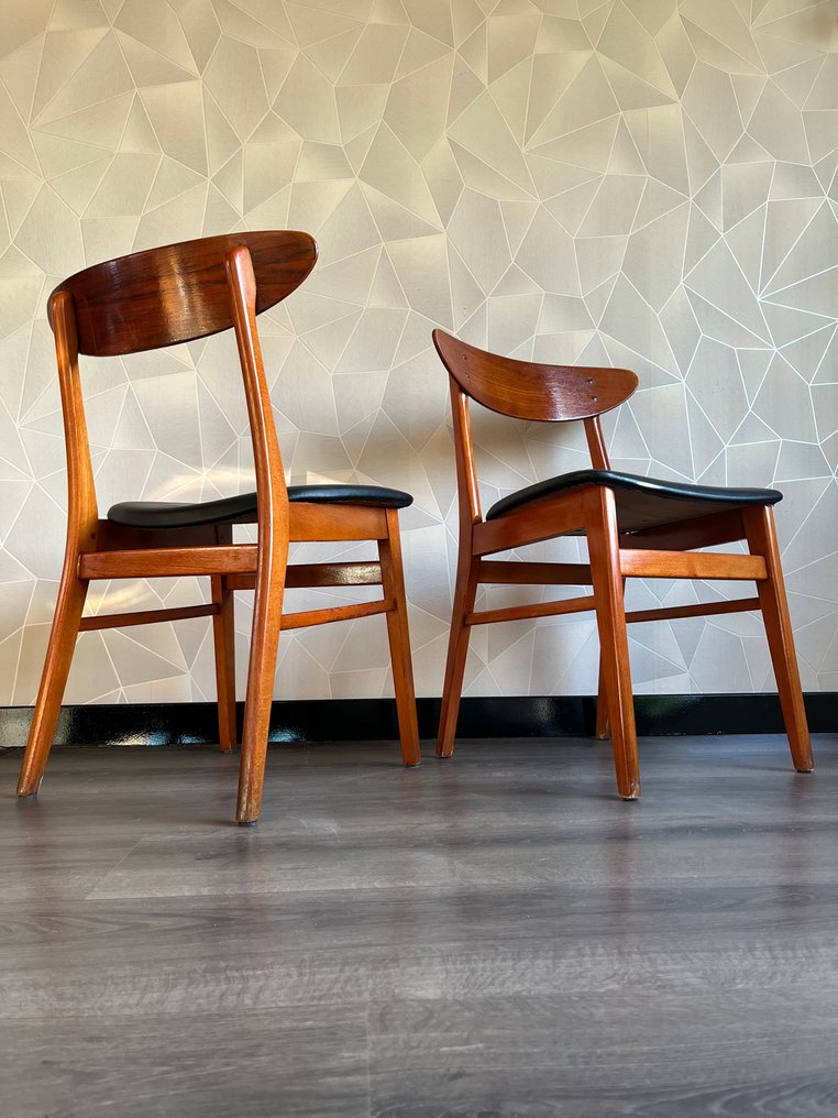 Farstrup - Thomas Harlev - Stoel (2) - Model 210 - Beuken, Teak - Vintage #1.0