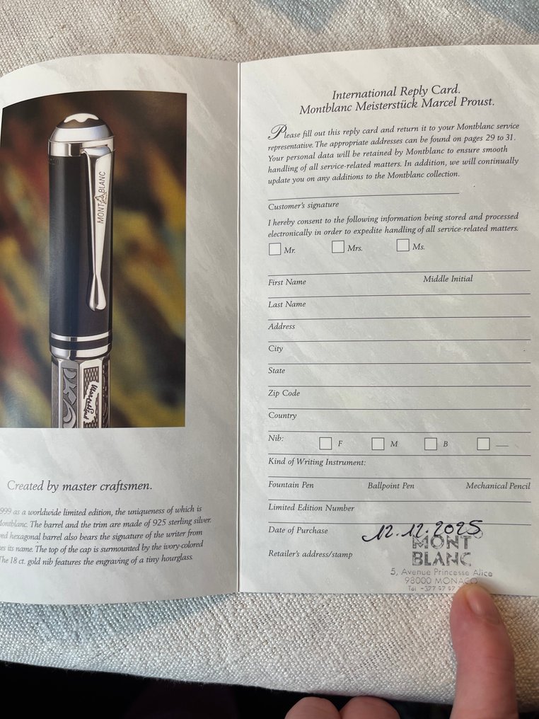 Montblanc - Marcel Proust Limited edition - Fountain pen #4.3