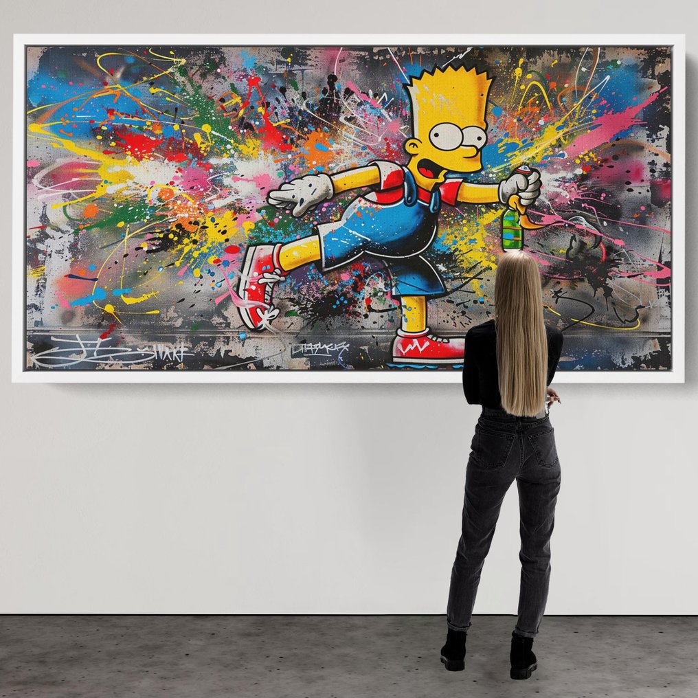 Dine Chanima (XX-XXI) - (XXL) Giant Bart Simpson Spray Art #1.0