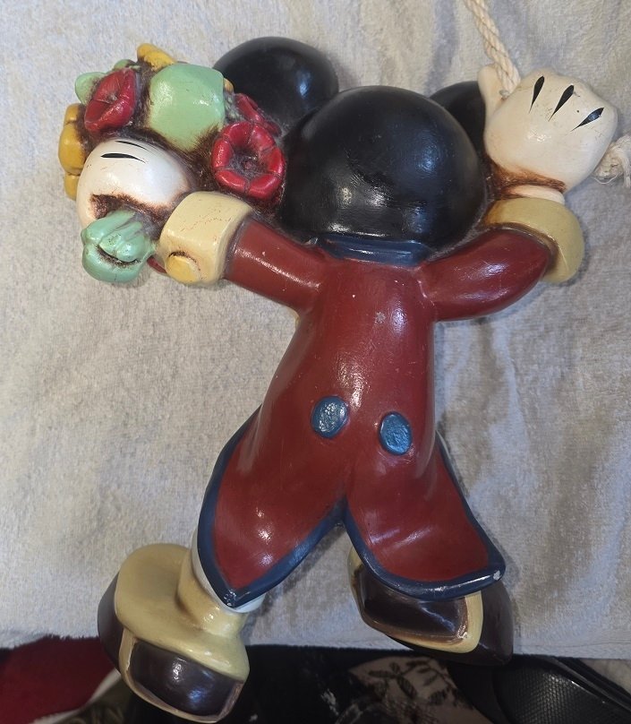 Mickey Mouse - 1 Disney Mickey Mouse σε αερόστατο κρεμαστό, μεγάλο figure 80cm. - Walt Disney - 1980 #4.3