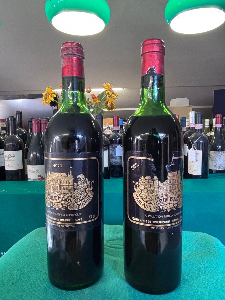 1976 & 1974 Chateau Palmer - Bordeaux, Margaux 2ème Grand Cru Classé - 2 Sticle (0.75L) #3.2