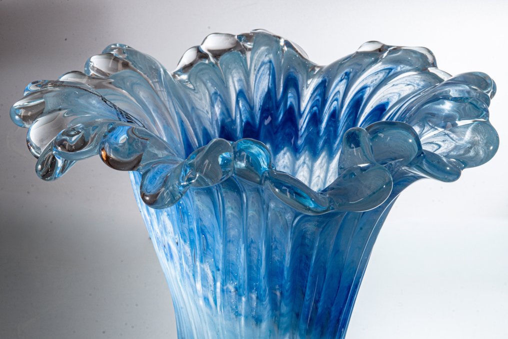 Tammaro - Maljakko -  Fazzoletto - korkeus 23 cm / noin 2 kg  - Lasi #2.1