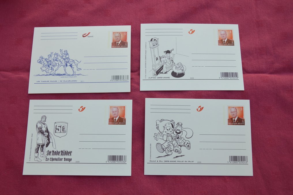 Belgique - Importante collection de 176 entiers postaux différents , neufs et ayant circulé #1.0