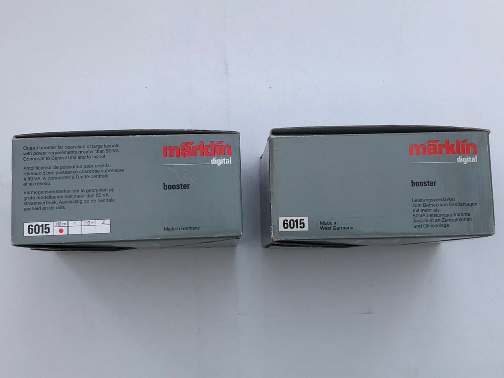 Märklin H0 - 6015 - Transformer (2) - 2 boosters with manual and original packaging. #2.1