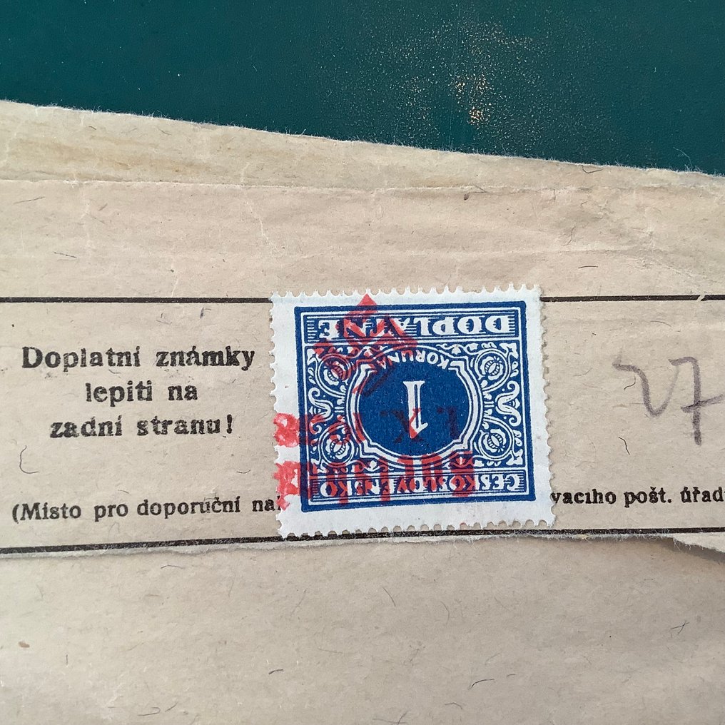 波希米亚和摩拉维亚 1938 - 卡尔斯巴德：1克朗邮资，我们可以免费印刷。 - Michel 37 #1.0